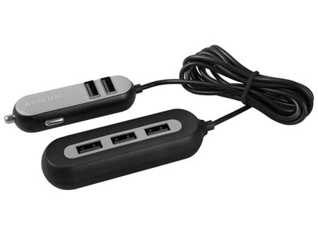 AVACOM CarHUB nabíječka do auta 5x USB výstup,