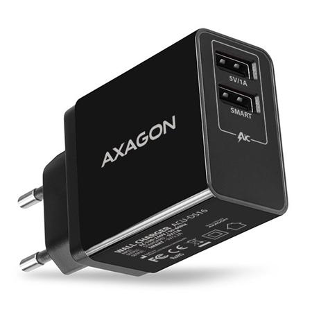 AXAGON ACU-DS16, SMART nabíječka do sítě, 2x USB