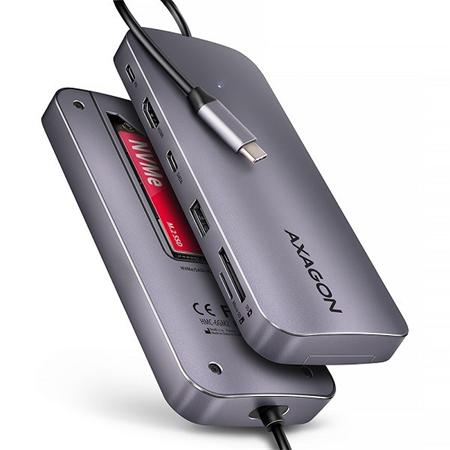 AXAGON HMC-6GM2 Multi portový USB-C 10Gbps hub.