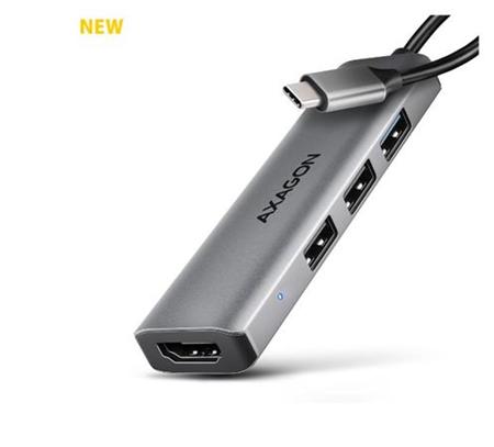 AXAGON HMC-H3A, USB 5Gbps hub, 3x USB-A, HDMI