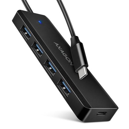 Axagon HUE-C1C cestovní čtyřportový USB-C 5Gbps