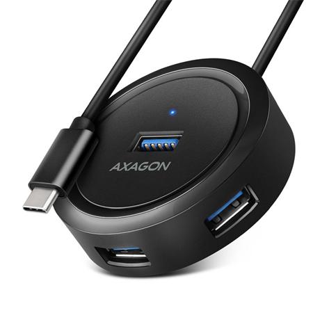 AXAGON HUE-P1C, 4x USB 3.2 Gen 1 ROUND hub, micro