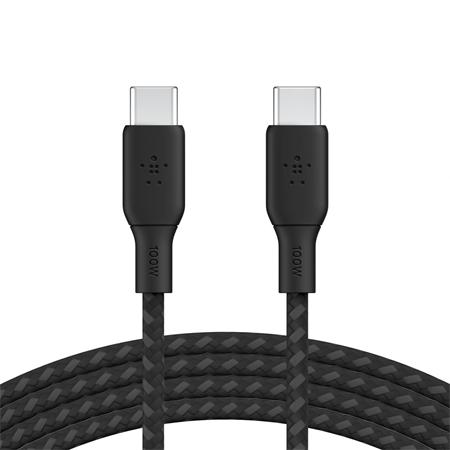 Belkin USB-C na USB-C kabel 100W, 2m, černý -