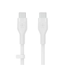 Belkin USB-C na USB-C kabel, 1m, bílý - Flex