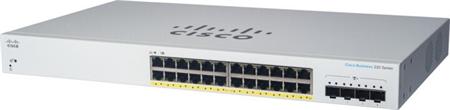 Cisco CBS220 Smart 24-port GE, Full PoE, 4x1G SFP