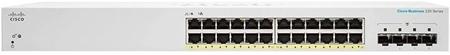 Cisco CBS220 Smart 24-port GE, PoE, 4x1G SFP -