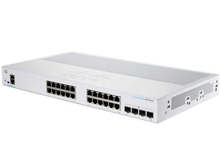 Cisco CBS250-24T-4G (24xGbE,4xSFP,fanless) -