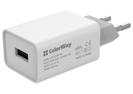 COLORWAY 1x USB/ síťová nabíječka/ 10W/