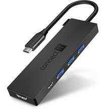 CONNECT IT USB-C hub, 5v1 (USB-C,3xUSB-A,HDMI), externí, ANTRACITOVÝ