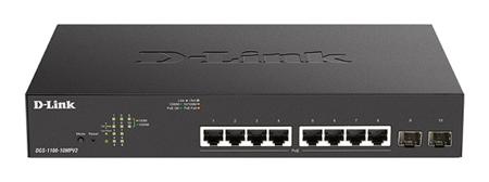 D-Link DGS-1100-10MPV2 10-Port PoE+ Gigabit Smart