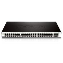 D-Link DGS-1210-52MP L2/L3 Smart+ PoE switch, 48x GbE PoE+, 4x RJ45/SFP, PoE 370W