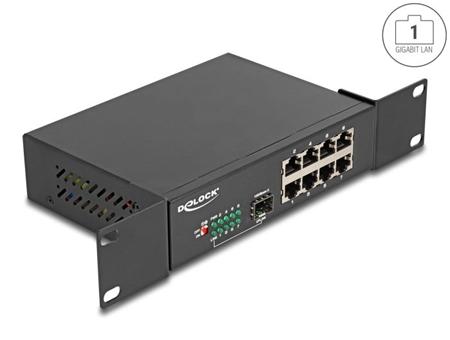 Delock 10" Gigabit Ethernet Switch 8 Port + 1