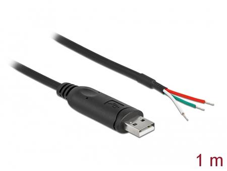 Delock Adapter cable USB 2.0 Type-A to Serial