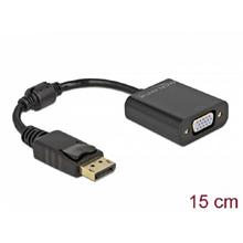 Delock Adaptér DisplayPort 1.2 samec na VGA samice pasivní černá