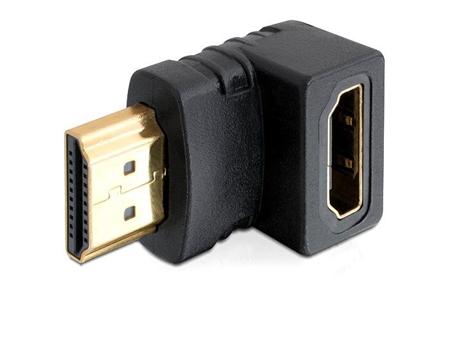 Delock adaptér HDMI A samec/samice, pravoúhlý,