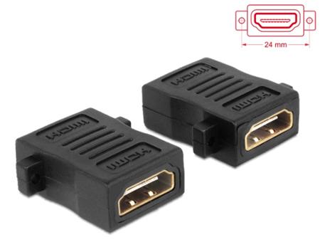 Delock Adaptér HDMI A samice > samice s otvory