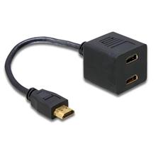 Delock adaptér HDMI samec na 2x HDMI samice