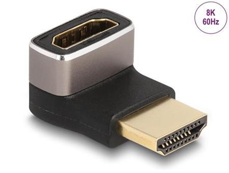 Delock Adaptér HDMI, ze zástrčky na zásuvku, 90°