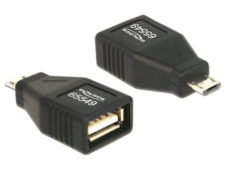 Delock Adapter USB micro-B samec > USB 2.0-A