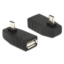 Delock Adapter USB micro-B samec > USB 2.0-A samice, OTG, pravoúhlý 270°