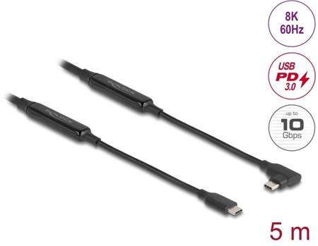 Delock Aktivní kabel USB 10 Gbps, ze zástrčkového