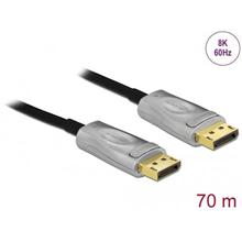 Delock Aktivní optický kabel DisplayPort 1.4 8K 70 m