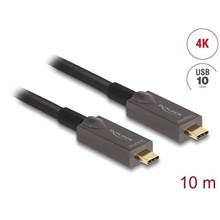 Delock Aktivní optický kabel USB-C™ 4K Video + Data + PD, délka 10 m