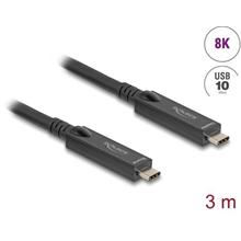 Delock Aktivní optický kabel USB-C™ 8K Video + Data + PD, délka 3 m