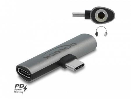 Delock Audio adaptér z USB Type-C™ na zásuvkový