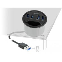 Delock Čtyřportový stolní rozbočovač se 4 x SuperSpeed USB Typu-A