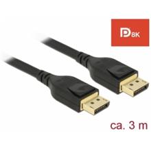 Delock DisplayPort kabel 8K 60 Hz 3 m DP 8K certifikováno