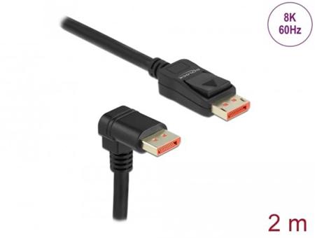 Delock DisplayPort kabel samec přímý na samec 90°