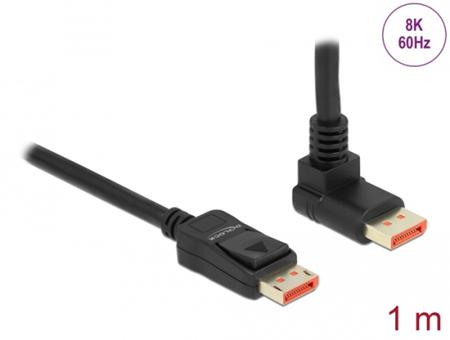 Delock DisplayPort kabel samec přímý na samec 90°