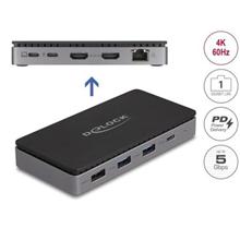 Delock Dokovací stanice USB Type-C™ 4K - duální HDMI MST / USB / Gibabit LAN / PD 3.0 85 W