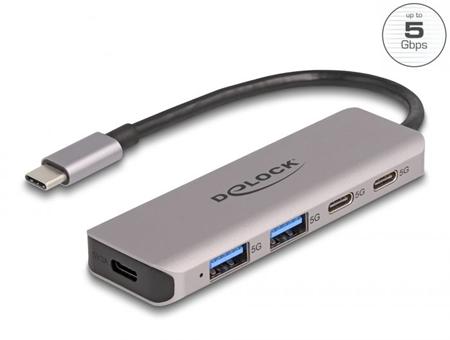 Delock Dvouportový rozbočovač sítě USB 5 Gbps se