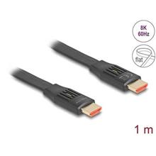 Delock High Speed HDMI plochý stuhový kabel 48 Gbps 8K 60 Hz 1 m