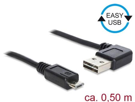 Delock Kabel EASY-USB 2.0 Typ-A samec pravoúhlý