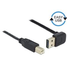 Delock Kabel EASY-USB 2.0 Typ-A samec pravoúhlý nahoru / dolů > USB 2.0 Typ-B samec 1 m