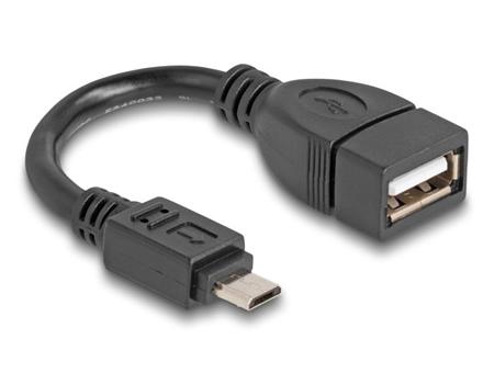 Delock Kabel USB 2.0 OTG Typ Micro-B samec na