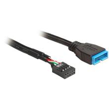 Delock kabel USB 2.0 pinový konektor samice  > USB 3.0 pinový konektor samce