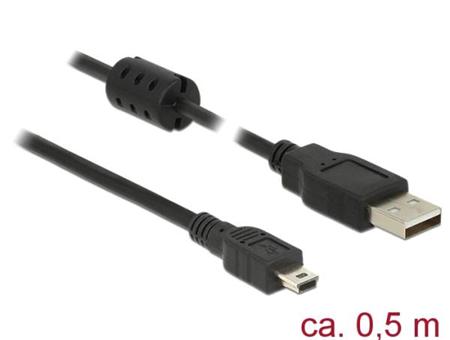 Delock Kabel USB 2.0 Typ-A samec > USB 2.0 Mini-B