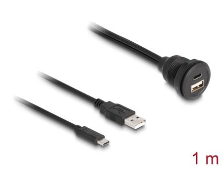 Delock Kabel USB 2.0, ze zástrčky USB Typ-A a