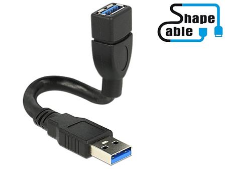 Delock kabel USB 3.0 A samec > USB 3.0 A samice