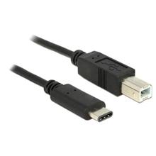 Delock Kabel USB Type-C™ 2.0 samec > USB 2.0 Typ-B samec 0,5 m černý