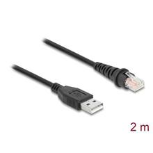 Delock Kabel z rozhraní RJ50 na USB 2.0 Typu-A ke čtečce čárových kódů, 2  m