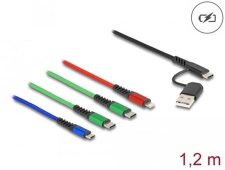 Delock Nabíjecí kabel USB 4 v 1 USB Typu-A +