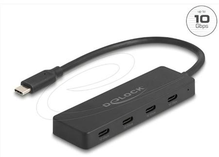 Delock Rozbočovač USB 10 Gbps, USB Type-C™, se 4