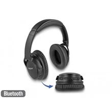 Delock Sluchátka s rozhraním Bluetooth 5.0, složitelná přes uši, s integrovaným mikrofonem a intenzivními basy, doba př
