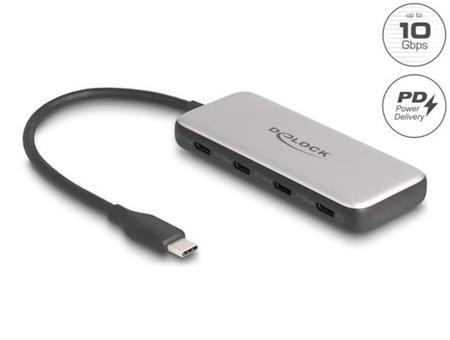 Delock USB 10 Gbps Hub, USB Type-C™ se 4 x