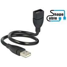 Delock USB 2.0 kabel samec > A samice ShapeCable 0,35 m